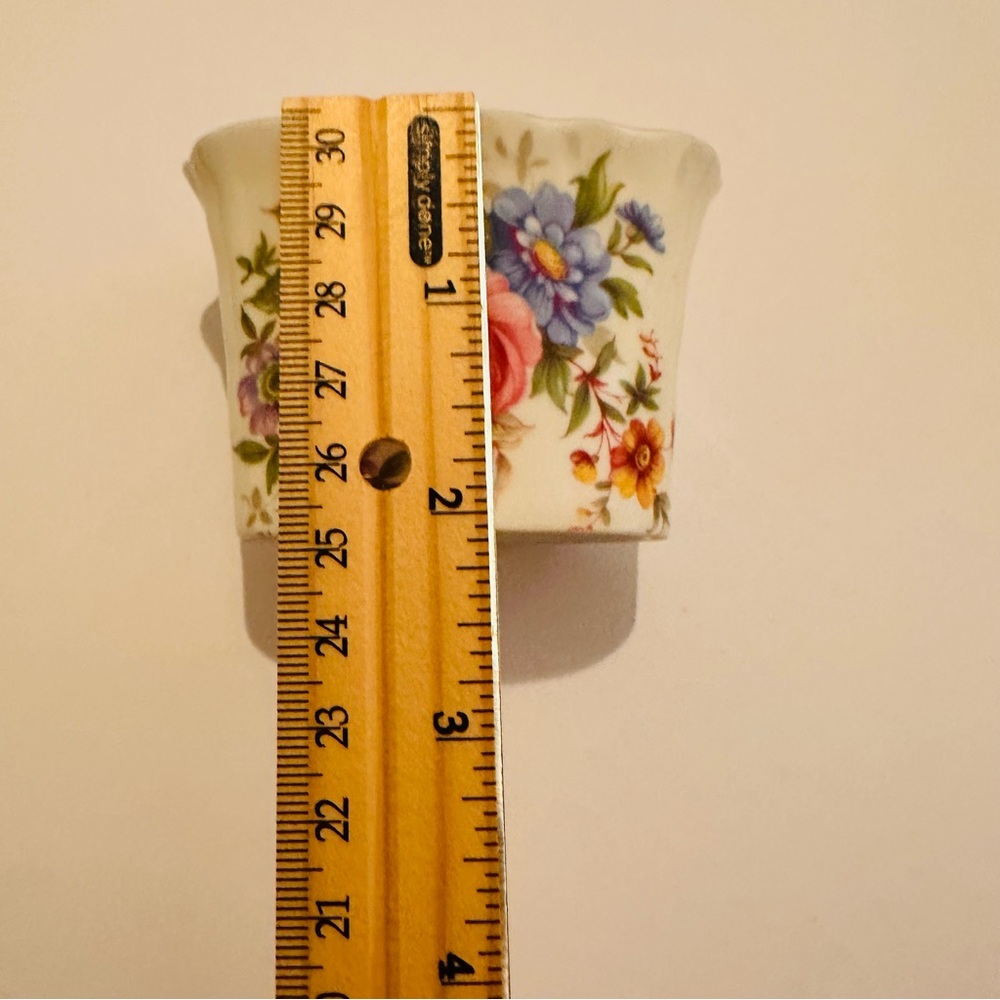 Aynsley | Decor | Pink Blue Floral Sugar Packet/Cotton Swab Holder - Picture 7 of 10